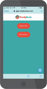 ReadyRosie Mobile App Language Options